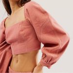 Free People Womens 0 Marley Denim Cropped Top Photo 0