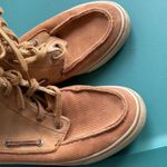 Sperry  Shearling-Lined Tan Leather High-Top Top Sider Boat Shoes SIZE 8.5 Photo 1