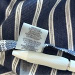 Ivanka Trump  | Blue & White Striped Dress With Ruffle Bell Sleeves | Size 4 Photo 13