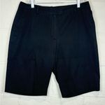 Brooks Brothers 346  Woman’s Black Classic Bermuda Shorts Size 12 Photo 0