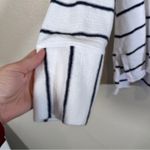 Habitat  White Black Striped Cotton Slouchy Blouse Womens S Lagenlook Oversized Photo 11