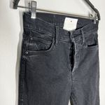 Mother Superior Sz 25 The Scrapper Cuff Ankle Fray Blackwashed Jeans Photo 5