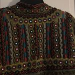 Karlie Bohemian Colorful Embroidered Jacket with Olive Top Photo 4