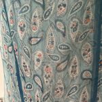 Diane Von Furstenberg  Light Blue Paisley Scarf - 100% Silk Photo 1