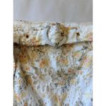 Sofie the Label Floral Flower Eyelet Tiered Belted Mini Skirt Womens Medium Photo 5