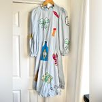 Stella Nova Million Dollar Baby Embroidered Circus Midi Dress Blue Size XS Photo 4