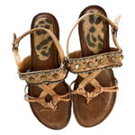 Baretraps  Mollie sandals SIZE 7.5 BEADED BROWN TAN NEUTRAL Photo 0