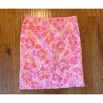 Lilly Pulitzer Vintage pink floral pencil skirt size 10 Photo 7