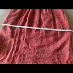 Cottage Clothing Inc 2 Piece 100% Linen Set Size M Boho Blazer Skirt‎ Floral Art Red Size M Photo 7