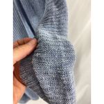 Tahari  Linen Blend Knit Blue Cardigan Size Medium Photo 3