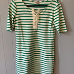 Juicy Couture  Green & Cream Stripe Dress Medium Photo 0