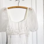 For Love & Lemons  • Posie Mini Dress crystal pleat lace tiered chiffon sheer Photo 4