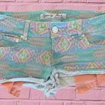 Celebrity Pink Denim Shorts Multicolor Hippie Pastel Womens 3 Photo 4