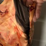 House Of CB  Mariamma Dark Brown Floral Printed Satin Maxi Dress M Photo 5