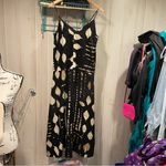 Banana Republic Cute satin stretchy silky batik safari maxi dress flowy boho Photo 4