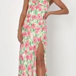 Lulus Lulu’s Vacay Getaway Ivory Multi Floral Print Backless Maxi Dress Photo 0