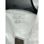 J Jill White Shirt Collection White Cotton‎ Blend Long Sleeve Button Photo 2
