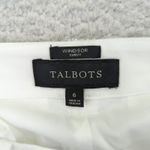 Talbots  Windsor Curvy White Straight Leg Dress Pants Womens Size 6 Lined Photo 6
