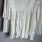 Andrea Iyamah NEW  resort vacation white satin pleated sachi romper Large Photo 7