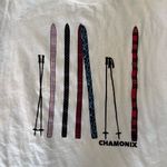 J.Crew  ski Chamonix Graphic T-Shirt White Cotton Size XL Photo 2