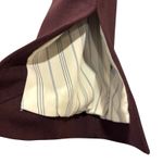 Theory Jonita K Blazer, Garnet Ponte Open Front Burgundy, Size 2 Photo 9