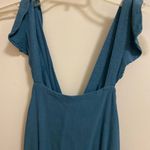 Orange Creek Women’s Teal Tank Capri Jumpsuit Romper S Small Bust 32” Photo 1
