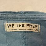 We The Free - Oversized Blue Mini Dress Tunic Top Ruffle Hem- Size L Photo 2