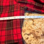 Liz Sport  Red Brown Equestrian Plaid Lined Wool Blend Riding Jacket Blazer 4 S Photo 6