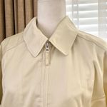 Uniqlo U Zip Up Short Blouson Bomber Jacket in Natural Photo 4