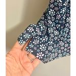 Pins & Aces Men's Daisy Daze Short Sleeve Polo Navy and Pink on the Inside sz. L Blue Size L Photo 6