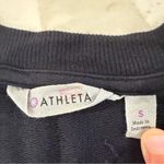 Athleta Criss Cross Long Sleeve Sweatshirt Mini Dress Women’s Small Black Modal Photo 3