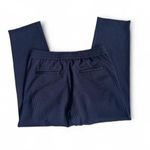 Loft Blue and White Striped Drawstring Pants Size Medium Photo 1