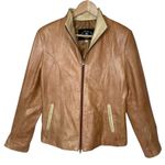 Denis Leather Works Tan Italian Leather Jacket Women’s size 42 / US 6 Photo 0