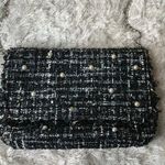 Vintage Black Boucle Pearl Embellished Shoulder Bag Photo 0