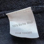 Garnet Hill Merino Wool Turtleneck Dress Knee Length Black Womens Size Small Photo 5