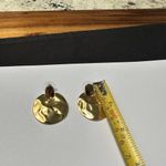 J.Crew Signed Gold Tone Door knocker Dangle Pierced Earrings Photo 4