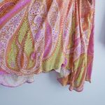 ZARA Bohemian Long Sleeve Open Side Paisley Mini Dress Photo 6