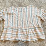 Paper Crane Flowy Cropped Shirt Photo 4