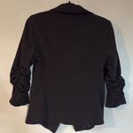Laundry by Shelli Segal Black Double Breasted Ruched Sleeve Blazer Women Size 4 Photo 4