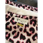 Greg Norman Pink Black Leopard Print 1/4 Zip Golf Long sleeve Shirt Medium Photo 2