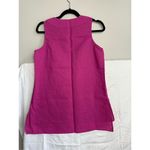 August Silk  sleeveless linen cotton blend top size Small Photo 1