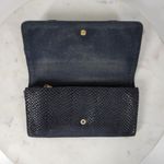 See By Chloe Checkbook Wallet 7.25" Black Soft Embossed Leather Bi-Fold Clutch Photo 0