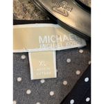 Michael Kors Black Mini Dress with White Polka Dots Short Sleeve XL Photo 2
