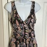 Maeve  Anthropologie Leslie Paisley Wrap Top Midi Dress Size S Photo 4