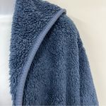 Koolaburra by Ugg  Plush hooded Cardigan Size S Blue Oversized Open Front Pockets Photo 5