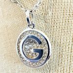 Swavorski Swarovski “G” Crystal Initial Pendant Necklace Photo 3
