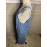 Sag Harbor Sport Y2K Denim Maxi Sleeveless‎ Overall Vintage Dress Size Medium Blue Photo 3