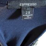 Espresso Beaded‎ Jumpsuit Blue Size 2X Photo 6