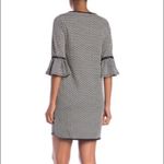 Max Studio Jacquard Dress Double Knit Bell Sleeve Mini Size M NWT $118.00 Photo 3