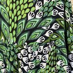 New Directions Tiered Skirt Floral Peacock Green Maxi Sz L Cotton Boho Festival Size L Photo 5